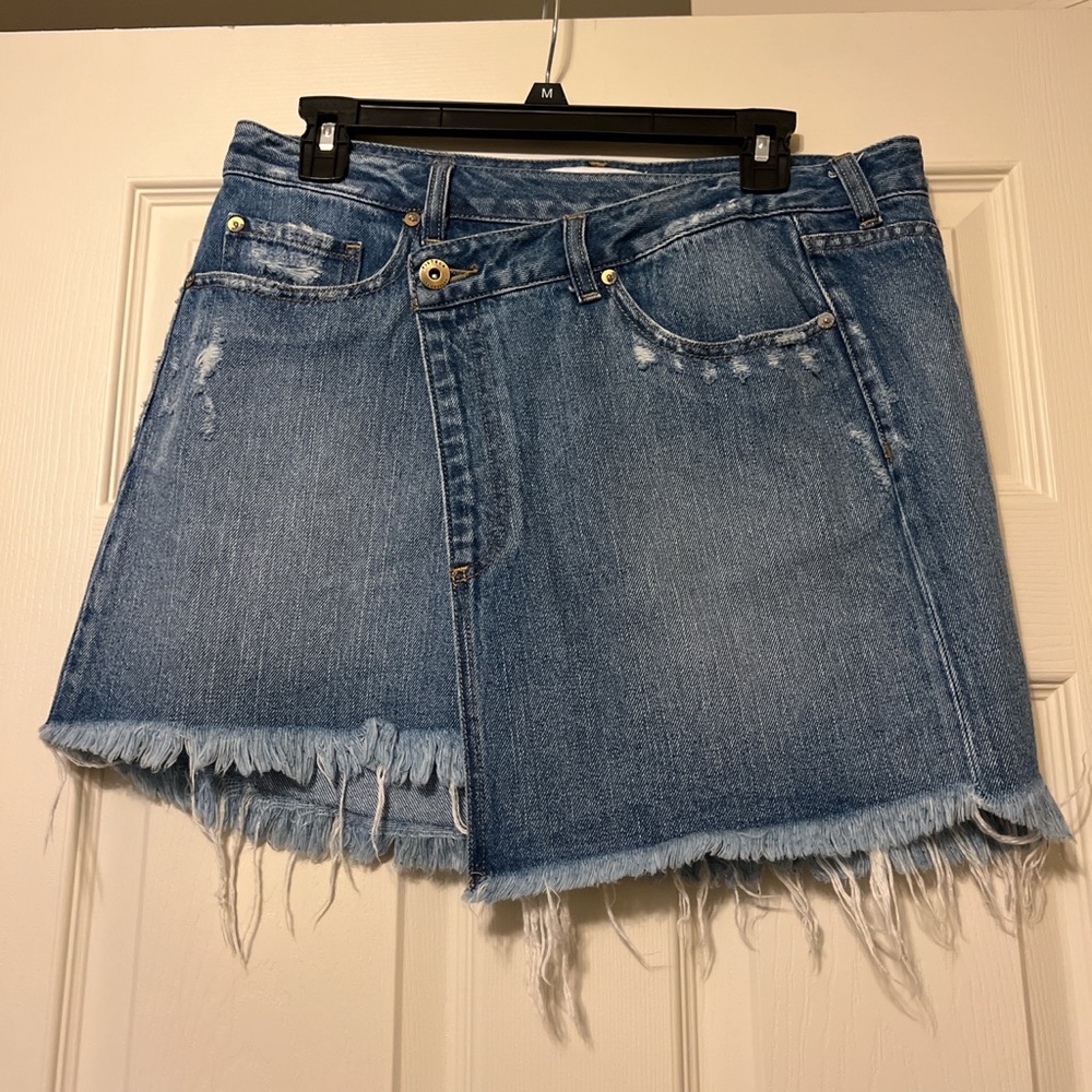 Pistola wrap around denim skirt